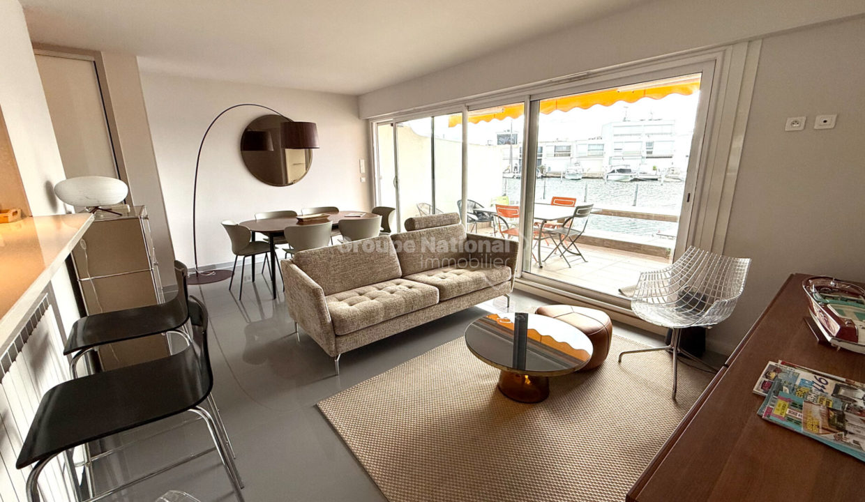 Marina P3 rez-de-chaussée accès direct quai et abri voiture CM1872 photo4