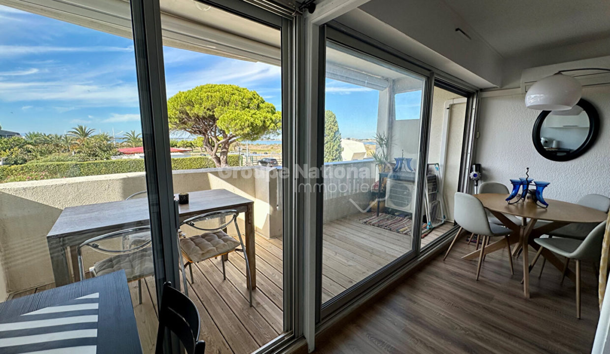 Port-Camargue studio vue mer + parking + cellier CM1859 photo3