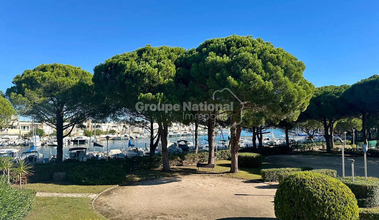 Port-Camargue Studio cabine vue port et jardin CM1871 photo1