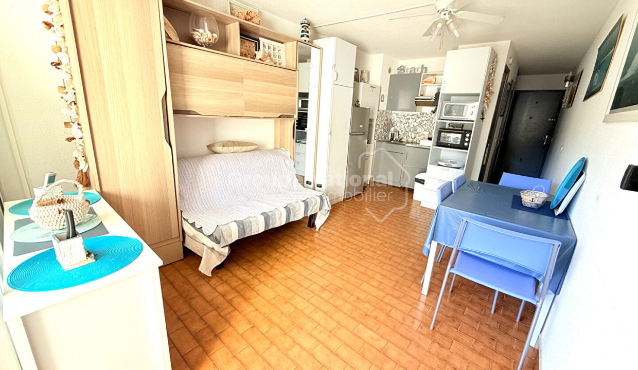 Port-Camargue Studio cabine vue port et jardin CM1871 photo3