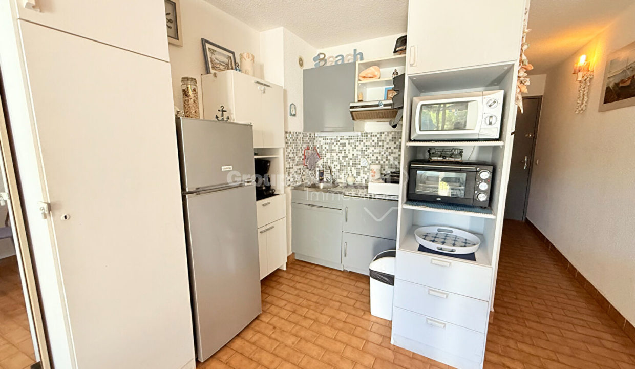 Port-Camargue Studio cabine vue port et jardin CM1871 photo4