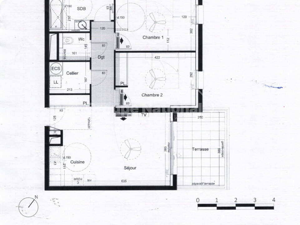 Bel appartement P3 au Grau-du-Roi avec vue sur les salins avec parking CM1664C photo2