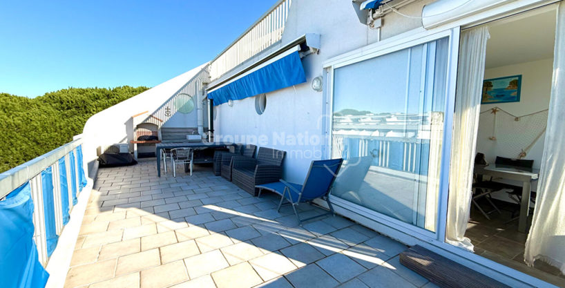 Marina Appartement terrasse XXL avec parking et cellier CM1881 photo1