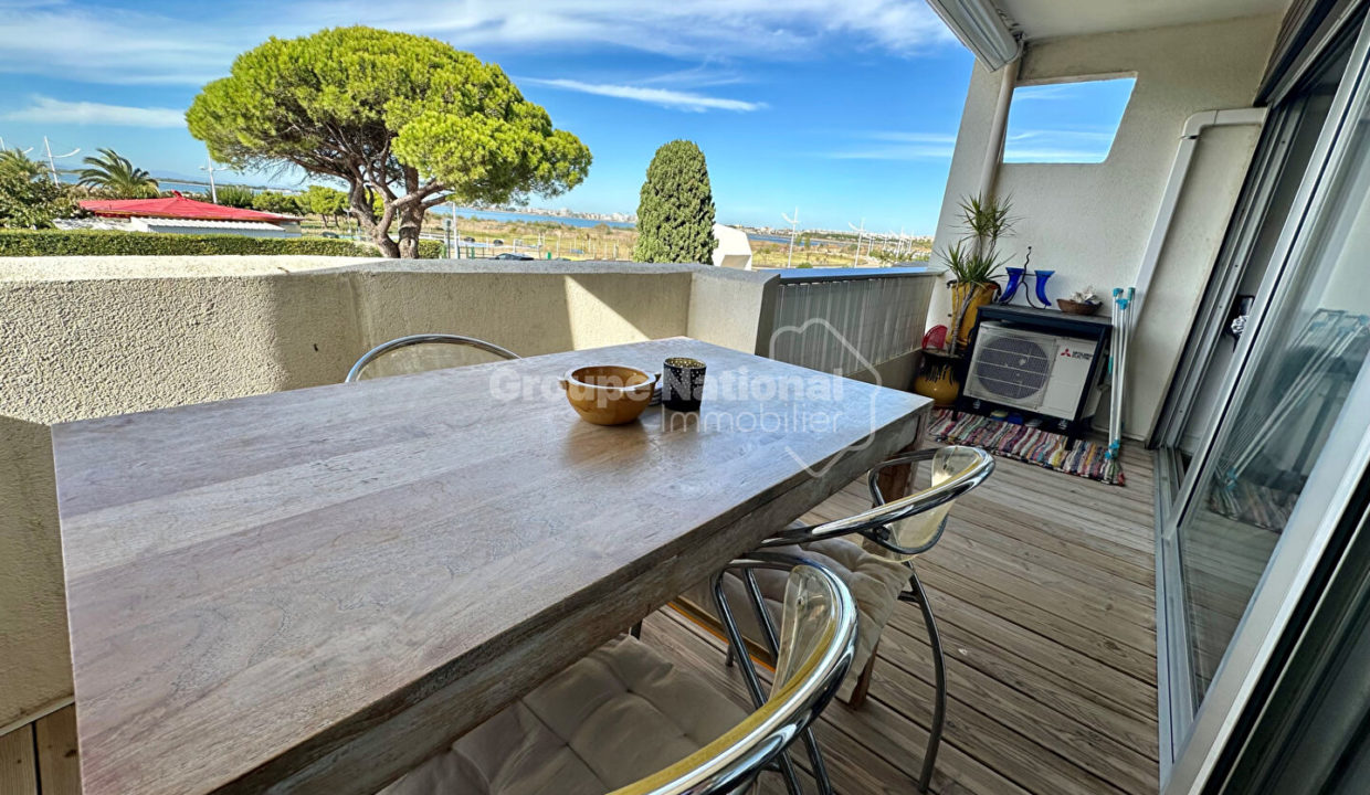 Port-Camargue studio vue mer + parking + cellier CM1859 photo1