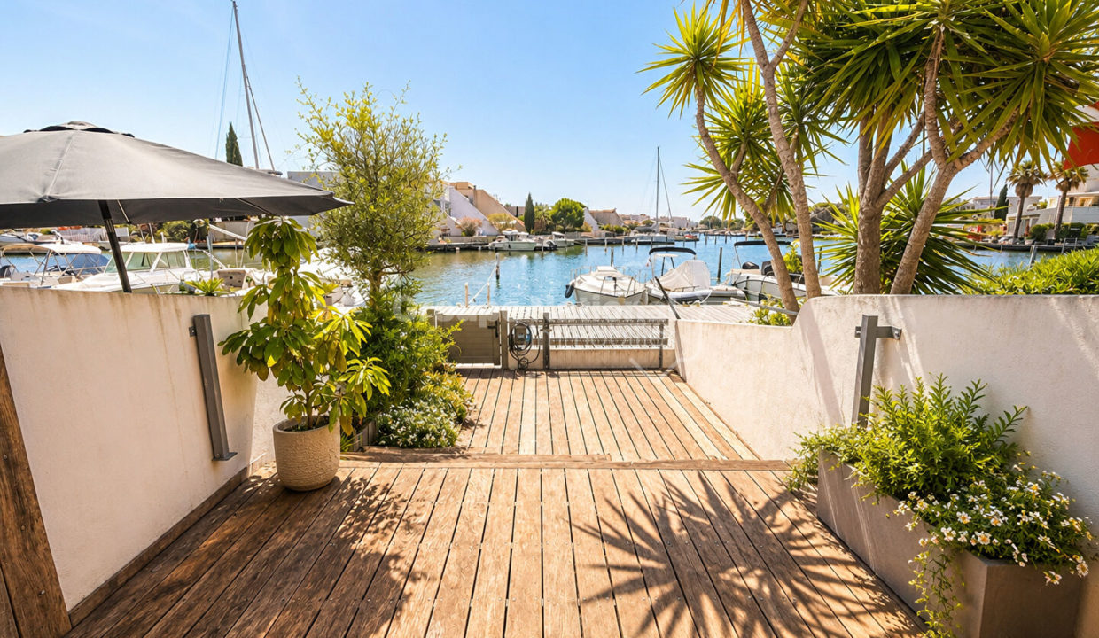 Marina rez-de-chaussée duplex P3 cabine plein Sud 72m² CM1782 photo1